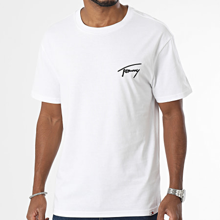 Tommy Jeans - Camicia Tee Regular Signature 7994 Bianco