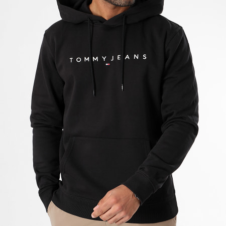 Tommy Jeans - Linear Logo Hoody 7985 Negro