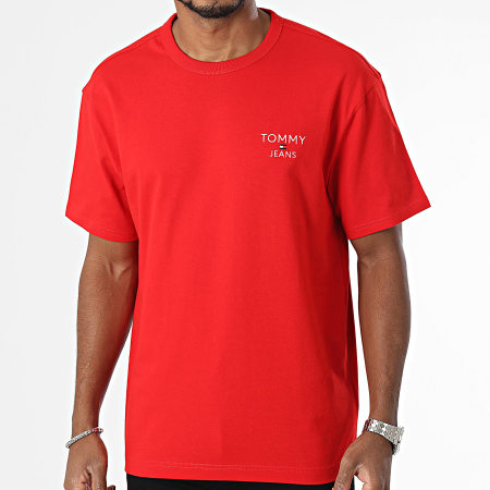 Tommy Jeans - Camiseta Regular Corp 8872 Rojo