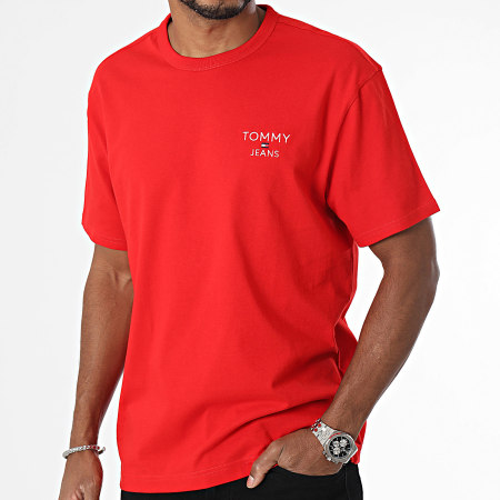 Tommy Jeans - Camiseta Regular Corp 8872 Rojo