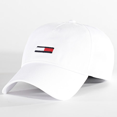 Tommy Jeans - Casquette Elongated Flag Blanc