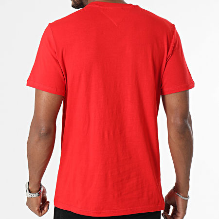 Tommy Jeans - Essential Flag Slim Camiseta 8263 Rojo