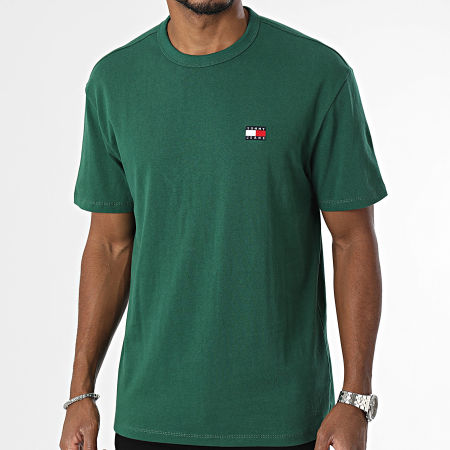Tommy Jeans - Maglietta con distintivo 7995 Verde scuro