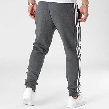 Adidas Sportswear - Pantalon Jogging A Bandes 3 Stripes IC9408 Gris Anthracite Chiné