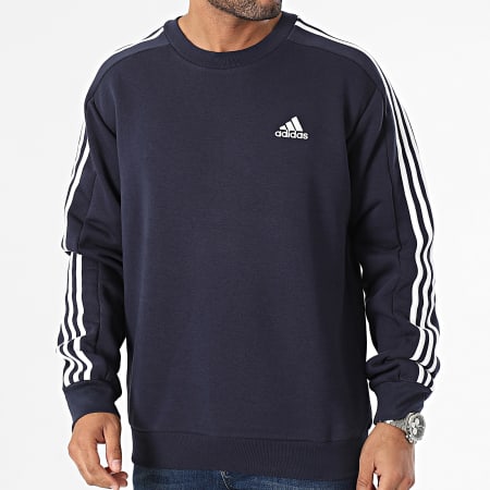 Adidas Sportswear - Sweat Crewneck 3 Stripes IJ6469 Bleu Marine