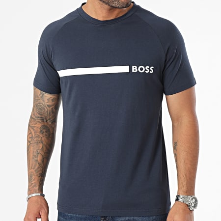 BOSS - Camiseta slim 50517970 Azul marino