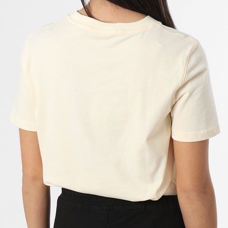 Calvin Klein - Camiseta mujer bordada Insignia Regular 3226 Beige