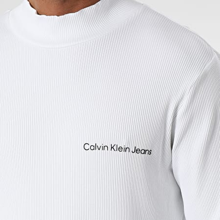 Calvin Klein - Tee Shirt Manches Longues 4677 Blanc