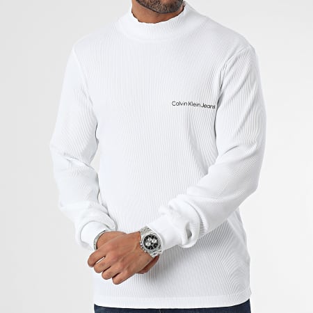 Calvin Klein - Maglietta a maniche lunghe 4677 Bianco