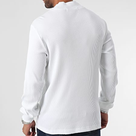 Calvin Klein - Tee Shirt Manches Longues 4677 Blanc