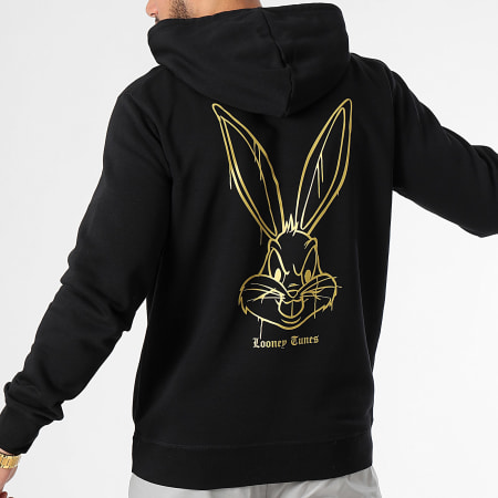 Looney Tunes - Sweat Capuche Angry Bugs Bunny Noir Doré