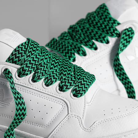Adidas Originals - Sneakers NY 90 Cloud White Core Black x Superlaced Gros Lacet Vert