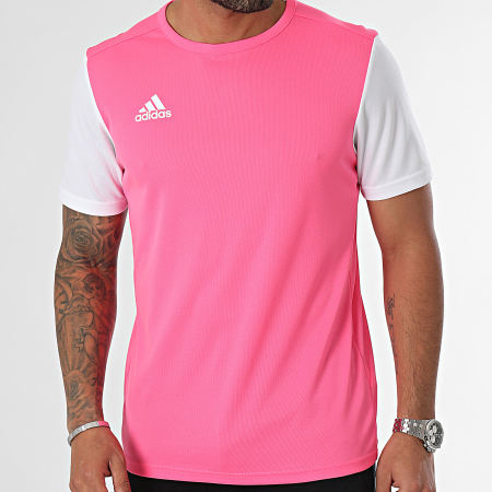 Adidas Sportswear - Tee Shirt Estro 19 DP3237 Rose Blanc