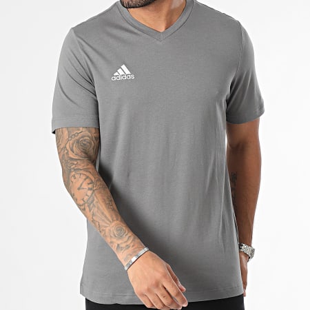 Adidas Sportswear - Tee Shirt Col V Ent22 HC0449 Gris