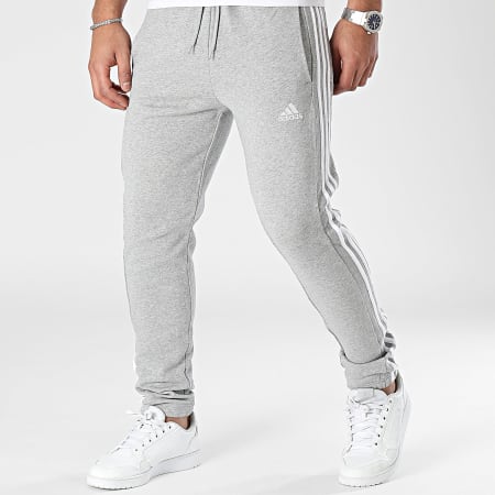 Adidas Sportswear - Pantalon Jogging A Bandes 3 Stripes IC0052 Gris Chiné