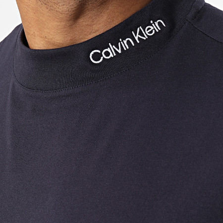 Calvin Klein - Tee Shirt Manches Longues Logo 2757 Bleu Marine