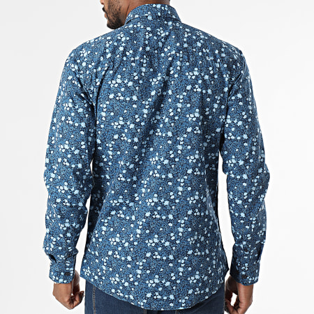 Only And Sons - Chemise Manches Longues Sky Life Bleu Marine