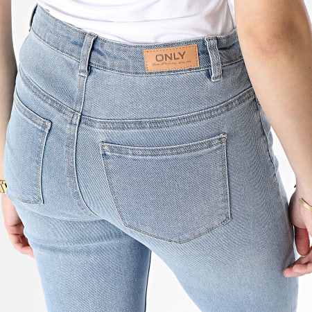 Only - Sui Mid Slim Jeans Azul Lavado, Mujer