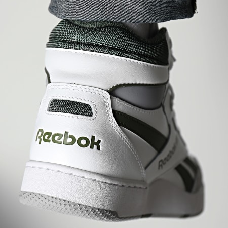 Reebok - Baskets BB 4000 II Mid 100032748 Footwear White Classic Grey 3 Varsity Green