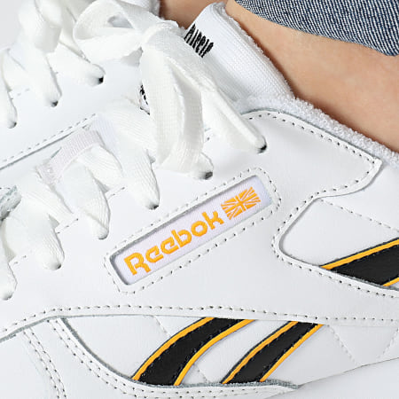 Reebok - Baskets Femme Classic Leather 100070186 Footwear White Core Black Team Yellow