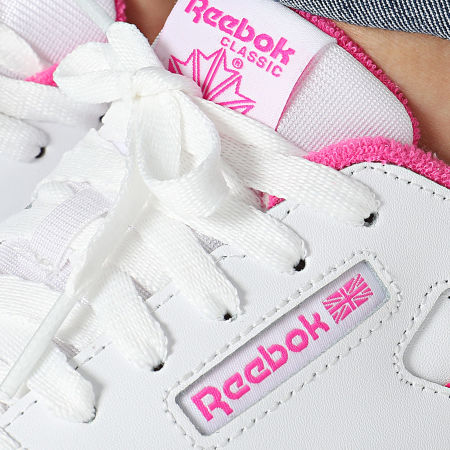 Reebok - Baskets Femme Classic Leather 100034123 Footwear White Laser Pink Reebok Rubber Gum