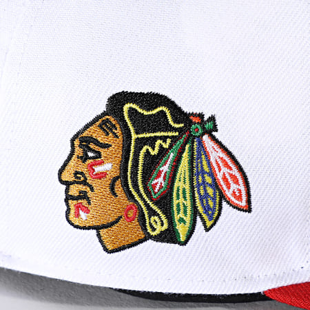 '47 Brand - Casquette Snapback NHL Chicago Blackhawks Blanc Rouge