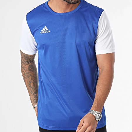 Adidas Sportswear - Tee Shirt Estro 19 DP3231 Bleu Roi Blanc