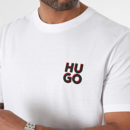 HUGO - Lot De 2 Tee Shirts Dimento 50492550 Blanc