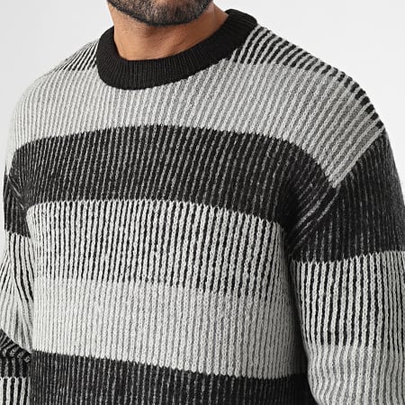 Only And Sons - Pull Tony Relax 22027693 Noir Gris