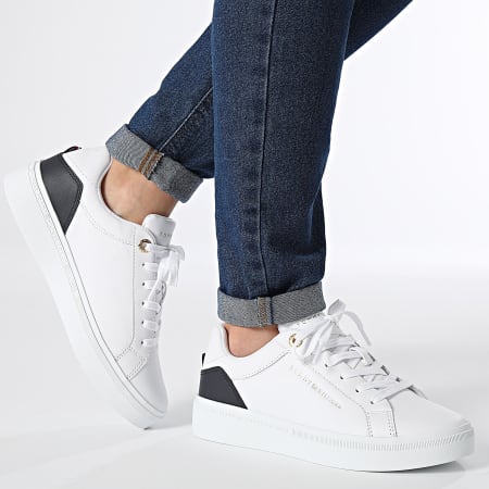 Tommy Hilfiger - Elevated Essential Court 7635 Sneakers da donna bianche