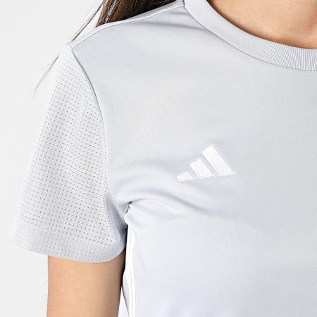 Adidas Performance - Camiseta cuello redondo mujer IA9151 Gris claro