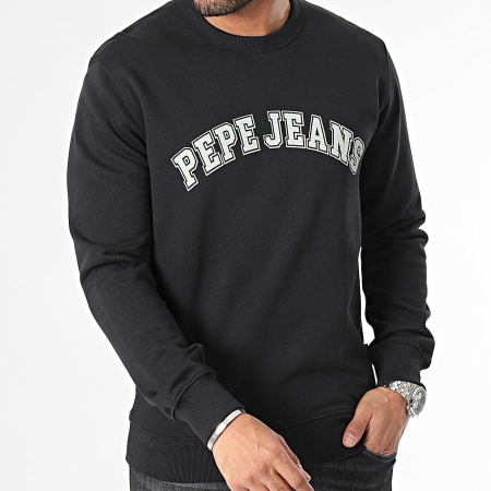 Pepe Jeans - Raven Sudadera con cuello redondo PM582555 Negro