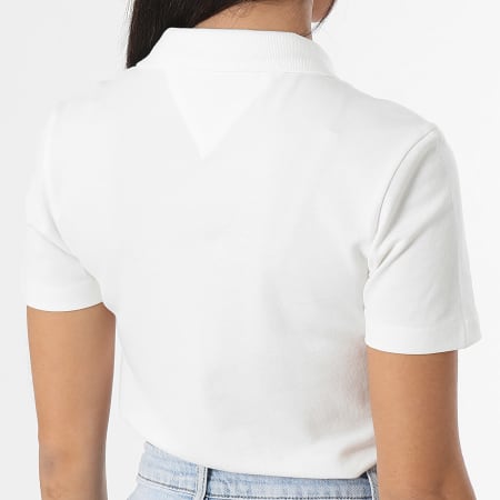 Tommy Hilfiger - Polo Sleeve Slim Mini Corp Logo 1032 Bianco
