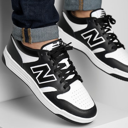 New Balance - Sneakers BB480LBA Nero Bianco