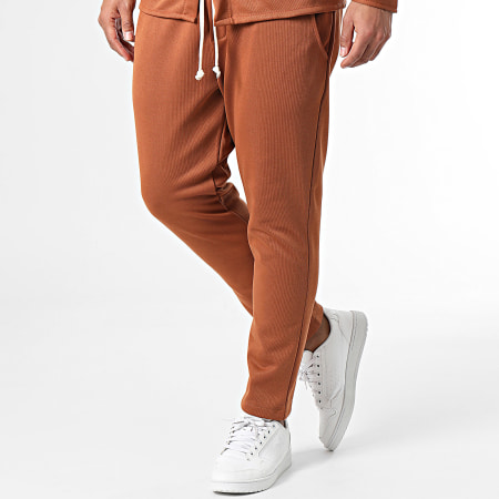 Uniplay - Set camicia e pantaloni da jogging color cammello