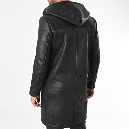 Uniplay - Giacca nera con cappuccio e zip