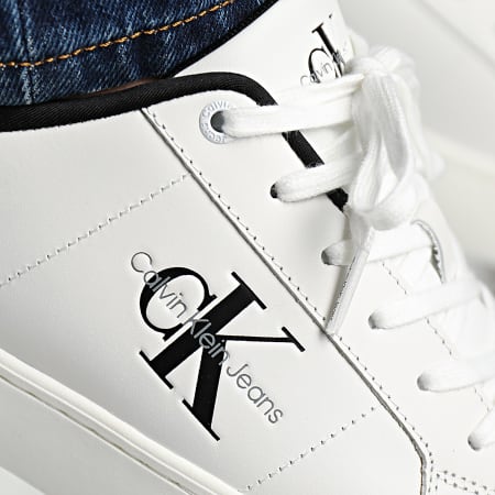 Calvin Klein - Baskets Classic Cupsole Low Leather 0864 Bright White Black