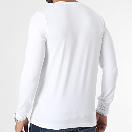 Calvin Klein - Tee Shirt Manches Longues Slim Stretch 2725 Blanc