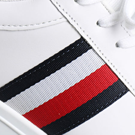 Tommy Hilfiger - Supercut Stripes Essential 4895 Zapatillas blancas