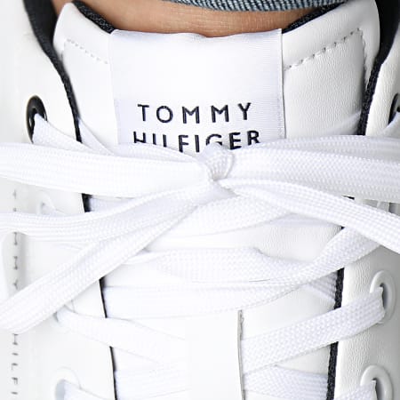 Tommy Hilfiger - Zapatillas Vulcan Core Low Leather Essential 5041 Blanco