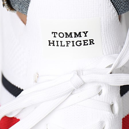 Tommy Hilfiger - Modern Runner Knit Stripes Essential 4798 Zapatillas blancas