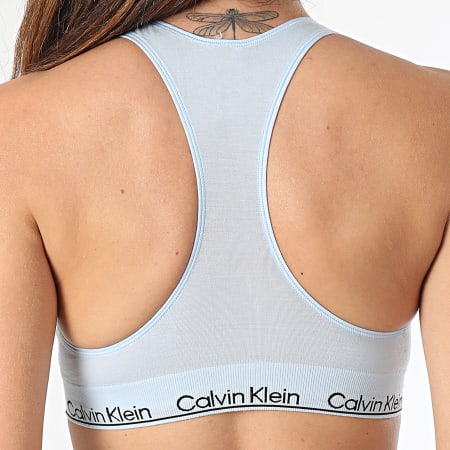 Calvin Klein - Brassière Femme Racerback QF7317E Bleu Clair