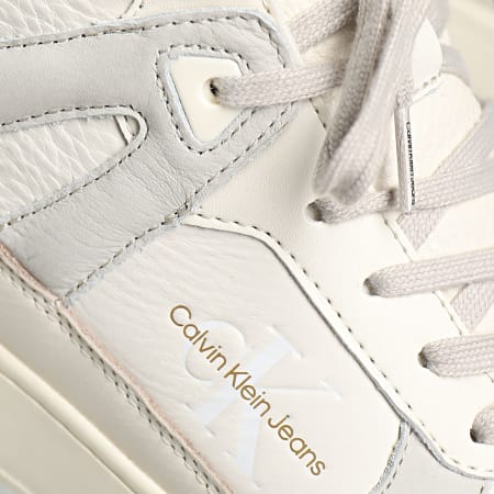 Calvin Klein - Baskets Montantes Cupsole Mid 0883 Creamy White Eggshell