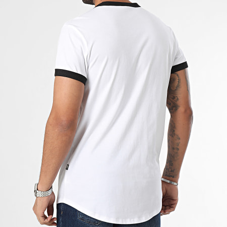 G-Star - Tee Shirt Lash Ringer D23900-336 Blanc Noir