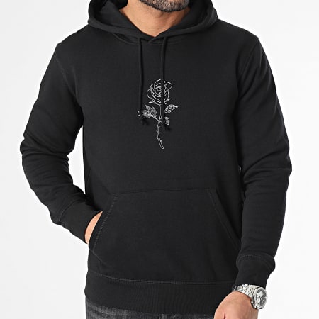 Luxury Lovers - White Eclipse Barbed Outline Hoody Negro Blanco