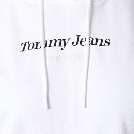 Tommy Jeans - Sweat A Capuche Femme Essential Logo 7331 Blanc