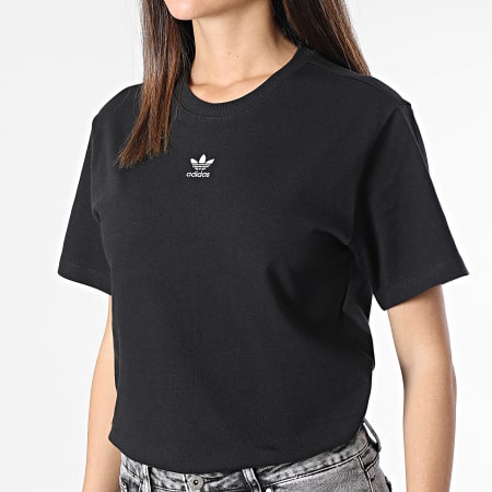 Adidas Originals - Camiseta de mujer con cuello redondo IC1826 Negro
