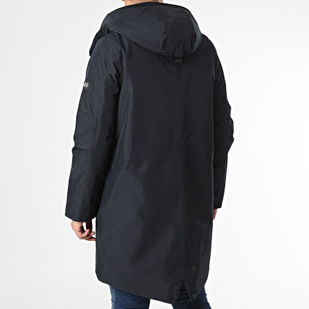 Aigle - AQ171 Parka con cappuccio in Gore-Tex blu navy