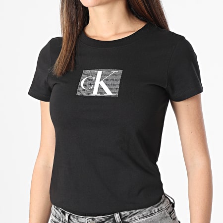 Calvin Klein - Camiseta de mujer 2961 Negro