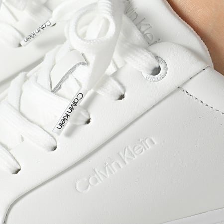 Calvin Klein - Zapatillas Vulcan Lace Up Nano 1066 Blanco Perla Gris Mujer
